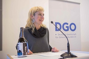 Clara Maddalena Frysztacka, Preisträgerin 2018 Preisverleihung bei der Mitgliederversammlung der DGO. Foto: David Oliveira