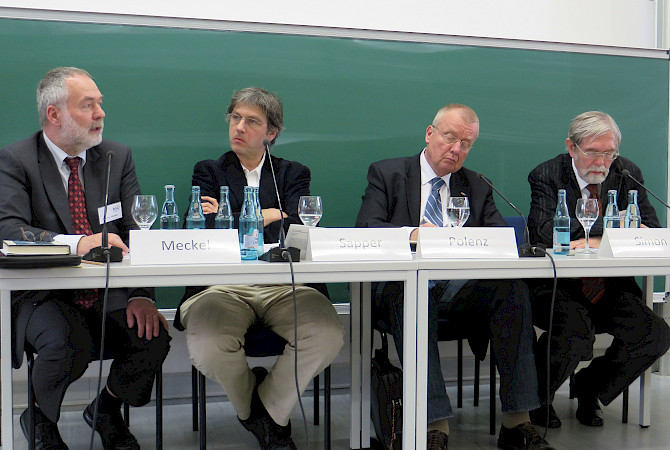Abschlusspanel mit Markus Meckel, Manfred Sapper, Ruprecht Polenz und Gerhard Simon