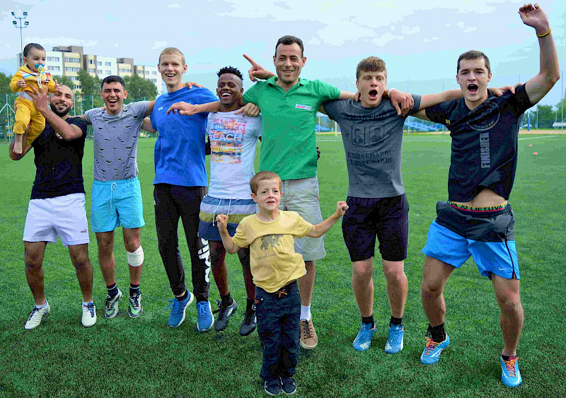 Zusammen: Flüchtlinge und Jugendliche in Rukla, Foto: Simona Damulienė