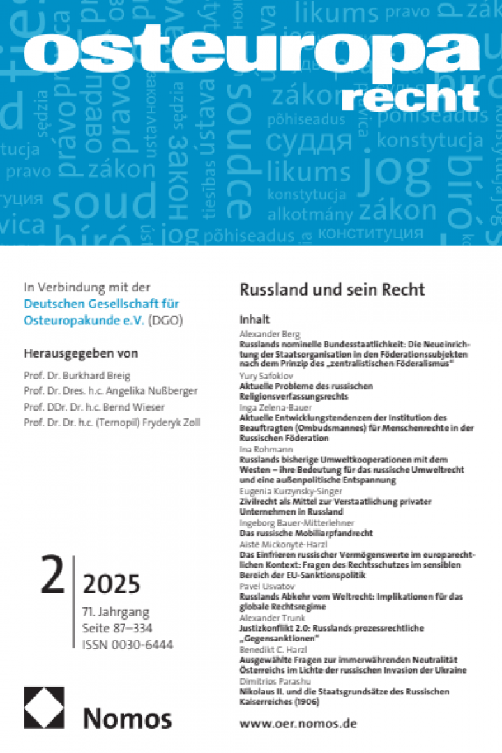 Osteuropa-Recht 2/2025