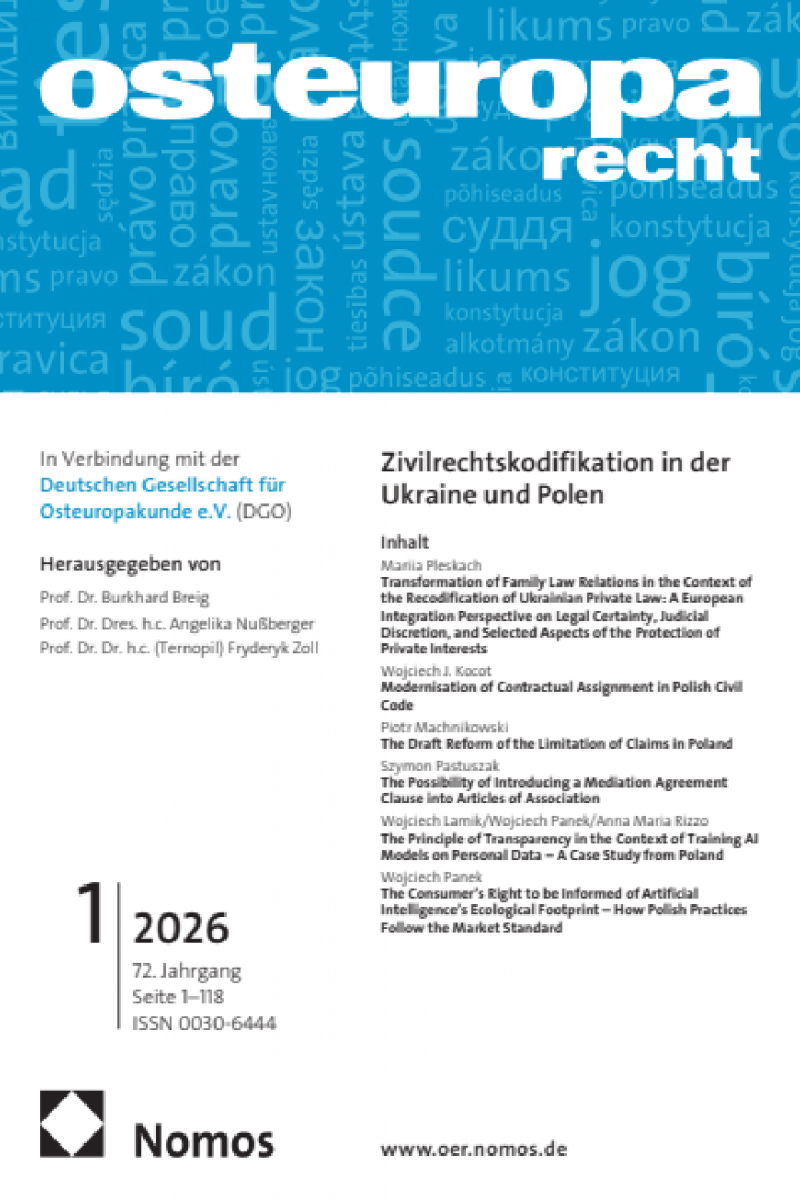 Osteuropa-Recht 1/2026